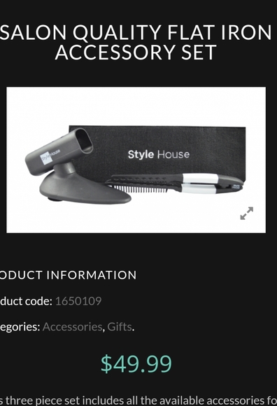 Style House Professional Flat Iron Accessory Set - Picture 9 of 10